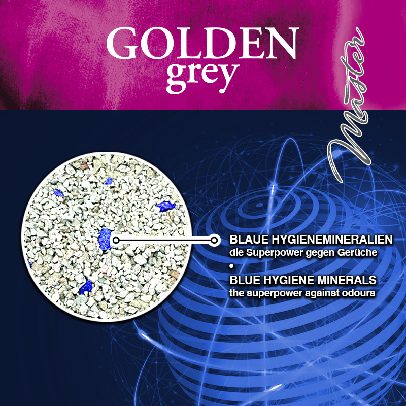 Golden Choice - Golden Grey Master Katzenstreu - 1 x 14 kg - 2