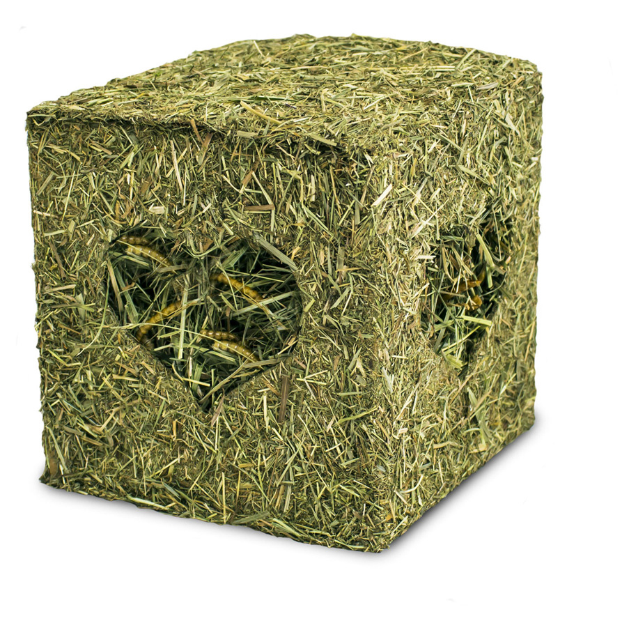 JR Farm - Heu- Würfel klein mit Mehlwürmern - 1 x 125 g - 2