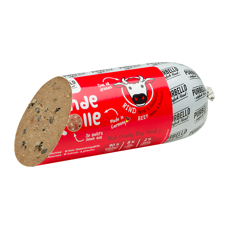 Purbello - Hunderolle mit Rind - 8 x 800g - 3